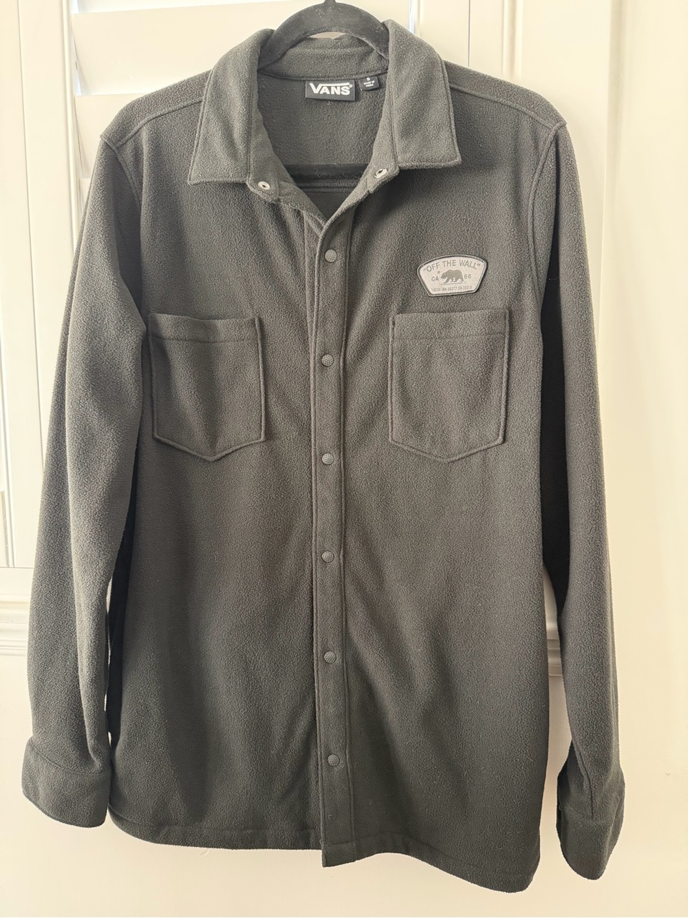 Vans Men's Black Fleece Shirt Jacket